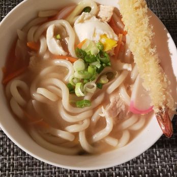 Kenji Sushi - Nabeyaki Udon ($11) as take out. - Sushi Bars Near Me - Denver, Colorado Kenji Sushi - Nabeyaki Udon ($11) as take out. - Sushi Bars Near Me - Denver, Colorado