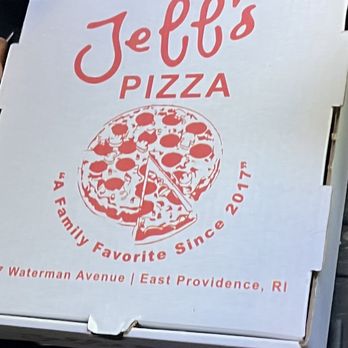 Jeff's Pizza - Take out box for leftovers - Pizza Near Me - East Providence, Rhode Island