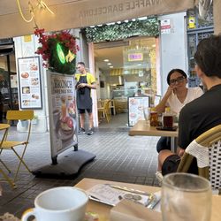 Waffle - Outdoor dining and outdoor signs
