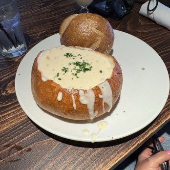 The Fish Hopper - Clam Chowder bread bowl - Seafood Near Me - Monterey, California