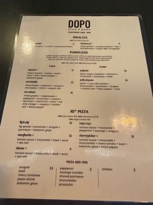 Menu photo 3 DOPO Pizza & Pasta Reno, NV