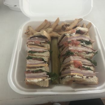 Donut Hole - Club sandwich with home fries - Donuts Near Me - Inlet Beach, Florida