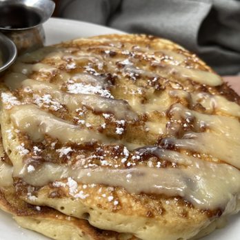 Jelly - Cinammon Roll pancakes - New American Near Me - Denver, Colorado Jelly - Cinammon Roll pancakes - New American Near Me - Denver, Colorado