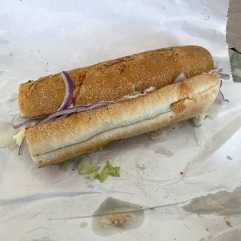 Subway - A tuna sub with hardly any tuna inside - Sandwiches Near Me - Hanscom Air Force Base, Massachusetts Subway - A tuna sub with hardly any tuna inside - Sandwiches Near Me - Hanscom Air Force Base, Massachusetts