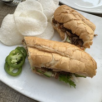 Malai Kitchen - Banh Mi Sandwich with Pulled Pork - Thai Near Me - Dallas, Texas Malai Kitchen - Banh Mi Sandwich with Pulled Pork - Thai Near Me - Dallas, Texas