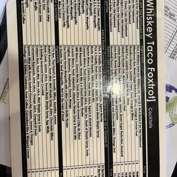 Whiskey Taco Foxtrot - Menu - Whiskey Bars Near Me - Clawson, Michigan Whiskey Taco Foxtrot - Menu - Whiskey Bars Near Me - Clawson, Michigan