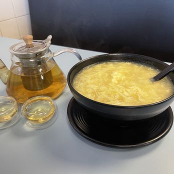 Fu Plus A Chinese Kitchen - 12. Egg Flower Soup Brewed jasmine tea - Chinese Near Me - Paramount, California Fu Plus A Chinese Kitchen - 12. Egg Flower Soup Brewed jasmine tea - Chinese Near Me - Paramount, California