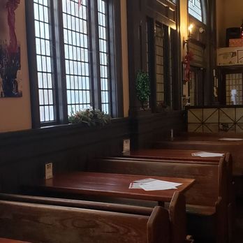 The Pine Box - Since this place used to be a funeral home cathedral, the dining booths are church pews. So watch your language, kids. Jesus is watching. - Pubs Near Me - Seattle, Washington