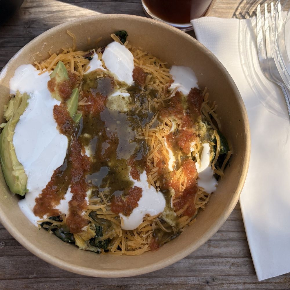 Moke's Coffee & Kitchen - "big breakfast" bowl (subbed home fries for spinach) - Coffee & Tea Near Me - Eugene, Oregon Moke's Coffee & Kitchen - "big breakfast" bowl (subbed home fries for spinach) - Coffee & Tea Near Me - Eugene, Oregon