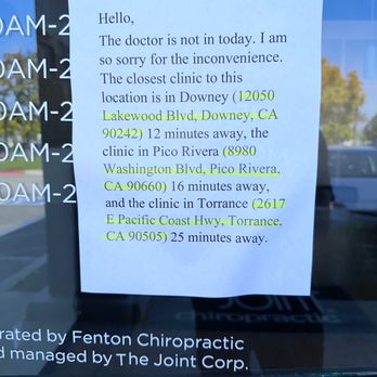 The Joint Chiropractic - Rip off- I've subscribed for a year but didn't get the convenience that was promised. It appears Chiropractors can cancel as they please. - Chiropractors Near Me - Cerritos, California