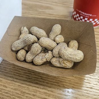 Five Guys - Peanuts to munch on prior to the meal - Burgers Near Me - Las Vegas, Nevada
