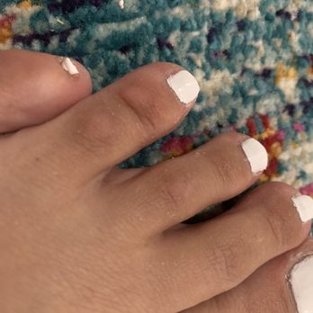 JC Nail Spa - Terrible paint job. Uneven paint, cuticles in cut. - Nail Salons Near Me - Denver, Colorado