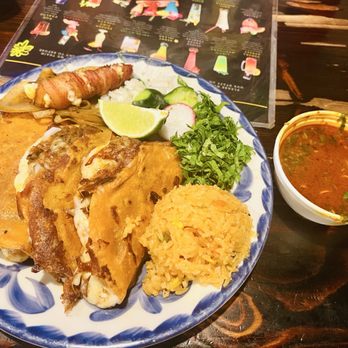 Dona Leti's - 3 Birria taco plate with ramen consommé - Cocktail Bars Near Me - Houston, Texas
