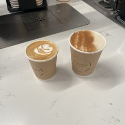 Chai latte and cappuccino