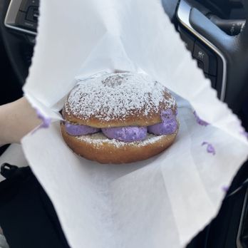 Doe Donuts - ube cream puff - Donuts Near Me - Portland, Oregon