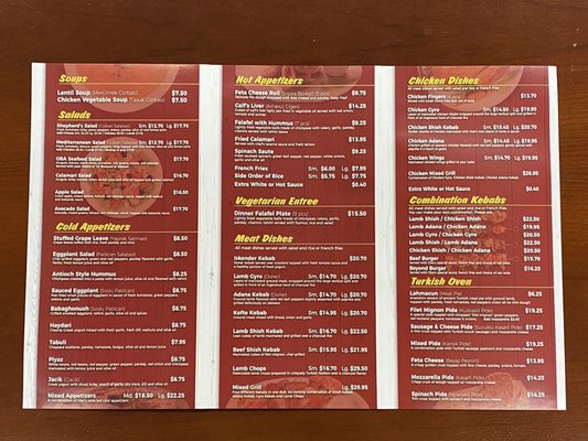 Menu photo 7 OBA Mediterranean Grill Flushing, NY