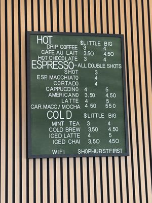 Menu photo 1 The Coffee Shop Hurst, TX
