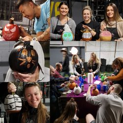 Roc Paint Sip - Pumpkin painting @novafitness