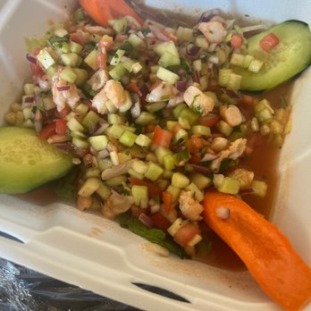 El Ancla Restaurant & Bar - Asked for a shrimp tostada but was given a cucumber with some shrimp tostada. Do not recommend at all. No flavor and did not taste fresh. - Mexican Near Me - Pico Rivera, California El Ancla Restaurant & Bar - Asked for a shrimp tostada but was given a cucumber with some shrimp tostada. Do not recommend at all. No flavor and did not taste fresh. - Mexican Near Me - Pico Rivera, California