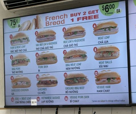 Menu photo 7 Banh Mi & Che Cali Bakery Westminster, CA Menu photo 7 Banh Mi & Che Cali Bakery Westminster, CA