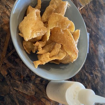XO Restaurant - Fried Chicken Skins w/peppered ranch - Asian Fusion Near Me - Honolulu, Hawaii XO Restaurant - Fried Chicken Skins w/peppered ranch - Asian Fusion Near Me - Honolulu, Hawaii