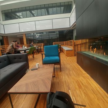modern coffee - Pseudo-outdoor area with fireplace, seating, and outlets - so cool wow - Coffee & Tea Near Me - Oakland, California modern coffee - Pseudo-outdoor area with fireplace, seating, and outlets - so cool wow - Coffee & Tea Near Me - Oakland, California