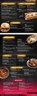 Menu photo 2 Chickie's & Pete's Philadelphia, PA Menu photo 2 Chickie's & Pete's Philadelphia, PA