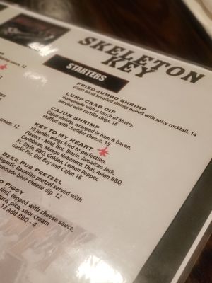 Menu photo 2 Skeleton Key Bar and Grille Chesapeake, VA Menu photo 2 Skeleton Key Bar and Grille Chesapeake, VA