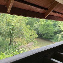 Newport Covered Bridge - River view