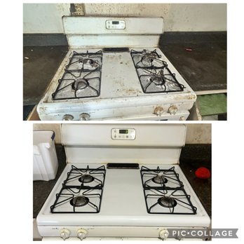 Quality results - Before and after: range clean. - Home Cleaning Near Me Quality results - Before and after: range clean. - Home Cleaning Near Me