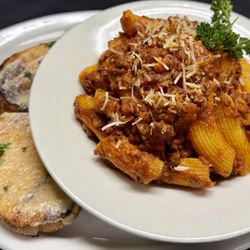 Monty's Joint - House made Rigatoni and Bolognese sauce