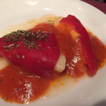 Tapeo de Cervantes - Bell peppers stuffed with cod fish, yum! - Spanish Near Me - Malaga, Massachusetts