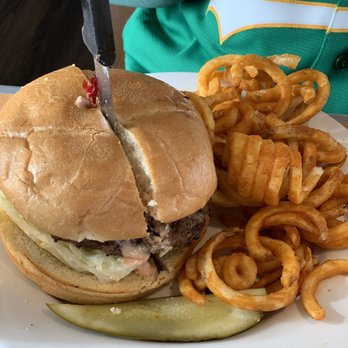 ButtercuP - Big burger and curly fries (yes, he had already eaten a lot of them!!) - Breakfast & Brunch Near Me - Oakland, California