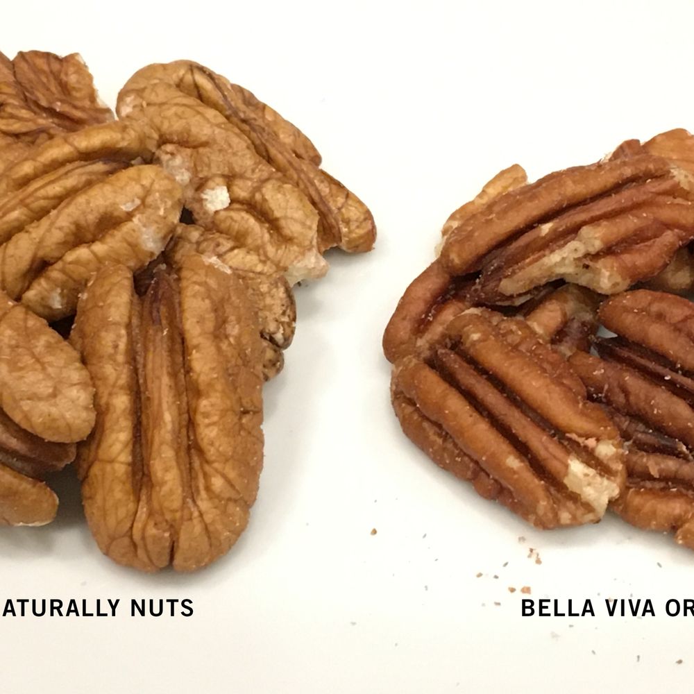 Pecan product comparison from my recent order. Pecan product comparison from my recent order.