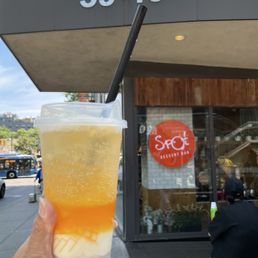 Mango Passion Fruit Soda sooo good