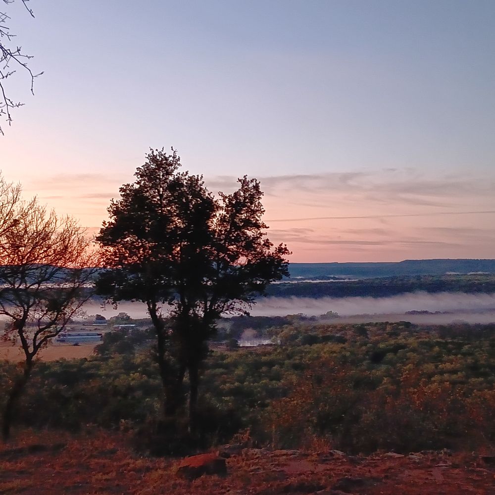 Wildcatter Ranch and Resort - Sunrise fog over the Brazos River (view from behind the cabins) - Resorts Near Me - Graham, Texas Wildcatter Ranch and Resort - Sunrise fog over the Brazos River (view from behind the cabins) - Resorts Near Me - Graham, Texas