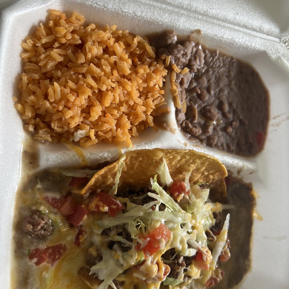 Texas Tacos - Mexican plate with my "crispy taco" in the middle, super salty enchilada sauce 1/10. Do not recommend. - Tex-Mex Near Me - Spring Branch, Texas Texas Tacos - Mexican plate with my "crispy taco" in the middle, super salty enchilada sauce 1/10. Do not recommend. - Tex-Mex Near Me - Spring Branch, Texas
