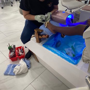 The Nail Lounge - White toes for the princess - Nail Salons Near Me - Brandon, Florida
