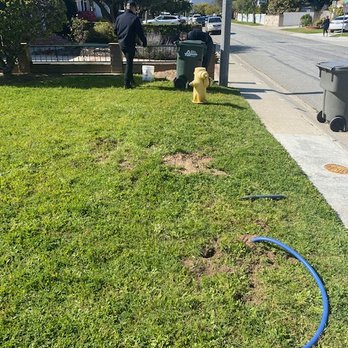 HomeShield Pest Control - Pumping gas in the tunnels to find all the entrances & eliminate the rodents - Pest Control Near Me - Los Angeles, California