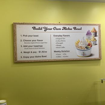 Aloha Greek - Information about prices and how to do your cup - Ice Cream & Frozen Yogurt Near Me - Honolulu, Hawaii