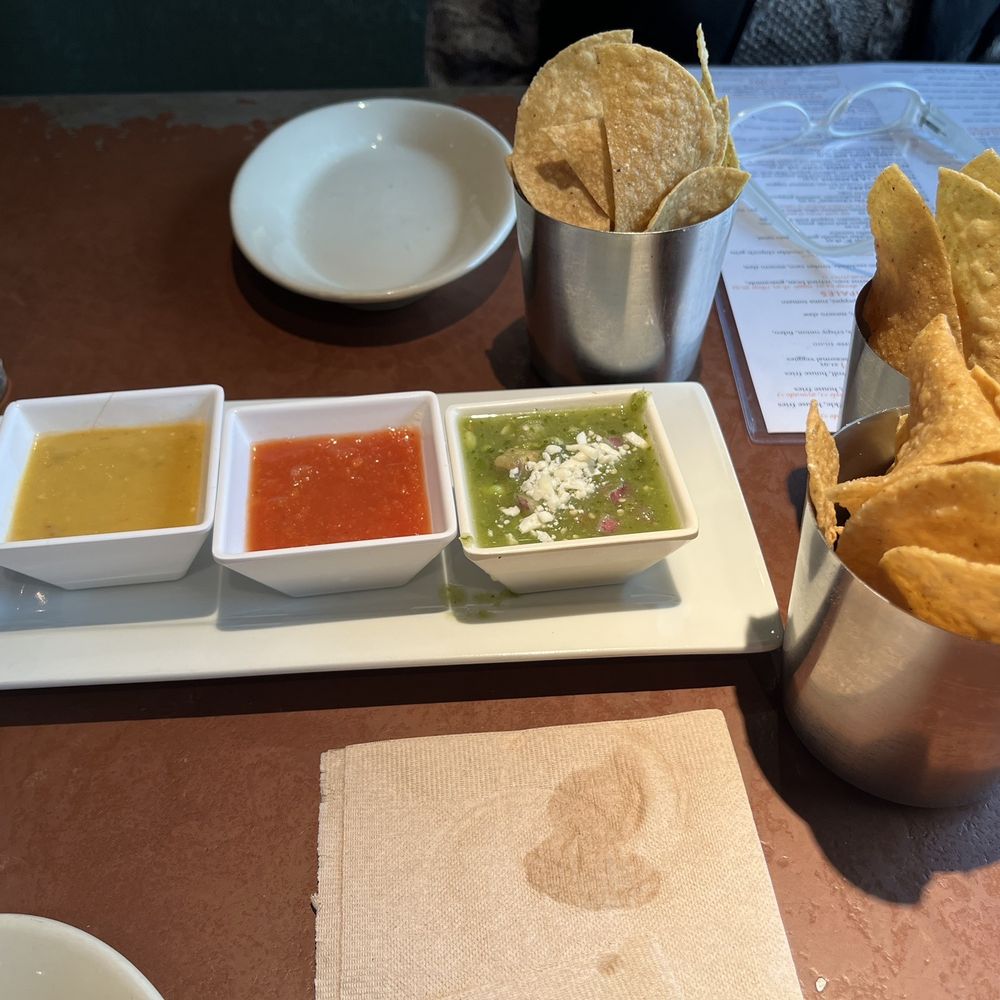Mesero - Clearfork - Tasty trio with the crunchy and delicious chips. - Mexican Near Me - Fort Worth, Texas Mesero - Clearfork - Tasty trio with the crunchy and delicious chips. - Mexican Near Me - Fort Worth, Texas