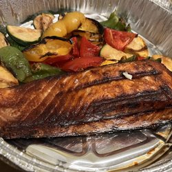 Baja Mexican Cuisine - Salmon a la Parrilla, DELICIOUS!!! Highly recommend
