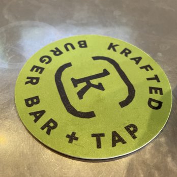 Krafted Burger Bar + Tap - This is a coaster. Seriously. - Gastropubs Near Me - Bolingbrook, Illinois Krafted Burger Bar + Tap - This is a coaster. Seriously. - Gastropubs Near Me - Bolingbrook, Illinois