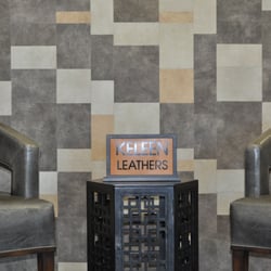 Keleen Leathers - Upon entering the corporate office of Keleen Leathers, Inc. you will see this KLAD wall, an innovative and easy-to-use surface system by KL.