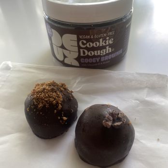 Rooted Juicery & Kitchen - Cookie dough truffle - Vegan Near Me - Cincinnati, Ohio Rooted Juicery & Kitchen - Cookie dough truffle - Vegan Near Me - Cincinnati, Ohio