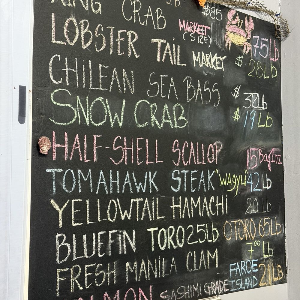 D&D SEAFOOD - Menu as of March 2026 - Seafood Markets Near Me - Westminster, California