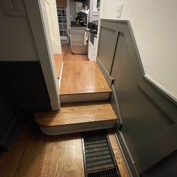 JP Hardwood Flooring - Beautiful rounded stair created by Danny - Flooring Near Me - Chicago, Illinois