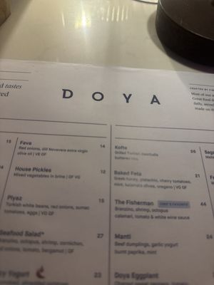 Menu photo 2 Doya Miami, FL