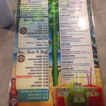 Tropical Liqueurs - Drink menu - Bars Near Me - Springfield, Missouri