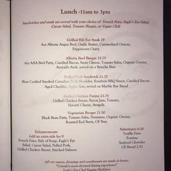 Eagle's Eye - Menu - Diners Near Me - Golden, British Columbia Eagle's Eye - Menu - Diners Near Me - Golden, British Columbia